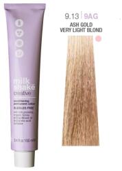 milk_shake Milk Shake, Creative, SLS/SLES-Free, Permanent Vopsea de păr, 9.139AG Ash Gold Very Light Blond, 100 ml