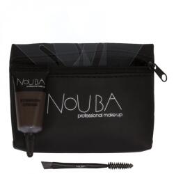 Nouba 30 Set Nouba: Nouba, Eyebrow Brush + Nouba, Eyebrow Gel, 7 ml + Textile Makeup Bag, Black