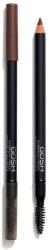 Gosh Gosh, Gosh, Double-Ended, Eyebrow Cream Pencil & Brush 2-In-1, 4, Mahogany, 1.2 g
