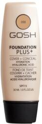 Gosh Gosh, Foundation Plus+, Cover & Conceal, Liquid Foundation, 008, Golden, 15 SPF, 30 ml