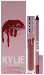 Kylie Cosmetics Set Kylie Cosmetics: By Kylie, Ruj lichid, 801, Queen, 3 ml + By Kylie, Pencil, Lip Liner, Queen, 1.1 g