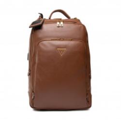 GUESS Guess, Scala, Synthetic Leather, Textile Backpack, Brown, For Men, 27.5 x 42.5 x 13 cm