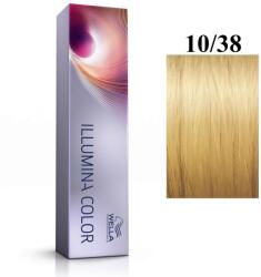 Wella Wella Professionals, Illumina Color, Permanent Vopsea de păr, 10/38 Bright Light Blonde Golden Blue, 60 ml