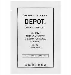 Depot Depot, 100 Hair Cleansing No. 102 Clear Formula, Botanical Complex, Șampon, Anti-Dandruff & Sebum Control, 10 ml