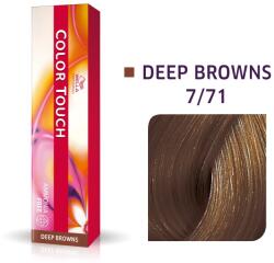 Wella Wella Professionals, Color Touch, Ammonia-Free, Semi-Permanent Vopsea de păr, 7/71 Medium Blonde Ash Chestnut, 60 ml
