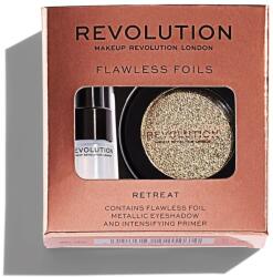 Makeup Revolution Set Makeup Revolution: Flawless Foils, Vegan, Eyeshadow Primer, 2 ml + Flawless Foils, Vegan, Eyeshadow Palette, Retreat, 2 g