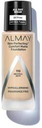 Almay Almay, Skin Perfecting Comfort, Matte, Liquid Foundation, 110, Neutral Buff, SPF 15, 30 ml