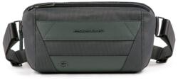 Piquadro Piquadro, Trakai, Textile Fanny Pack, Grey, 27 x 14.5 x 7.5 cm, For Men