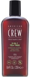 American Crew American Crew, 3-In-1 Tea Tree, Tea Tree Oil, Șampon, Conditioner & Shower Gel 3-In-1, For Moisturizing, 250 ml