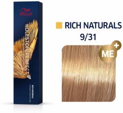 Wella Wella Professionals, Koleston Perfect Me+, Permanent Vopsea de păr, 9/31 Very Light Blonde Gold Ash, 60 ml