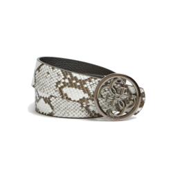 Guess Guess, Kirby Not Adjust & Rev, Double-Sided Model, Textile Belt, Snake Pattern, For Women, Size S