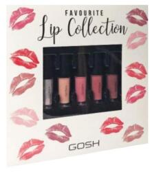 Gosh Copenhagen Set, Gosh, Favorite Lip Collection, Ruj lichid, 5 pcs