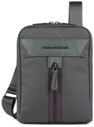 Piquadro Piquadro, Trakai, Shoulder Bag, Textile Crossbody Bag, Green, 16 x 22 x 4 cm, For Men