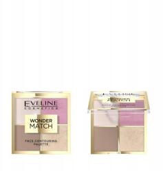 Eveline Cosmetics Eveline Cosmetics, Wonder Match, Contouring Palette, 4 Shades, 01, 10.8 g