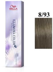 Wella Wella Professionals, Illumina Color Me+, Permanent Vopsea de păr, 8/93 Light Blonde Golden Blue, 60 ml