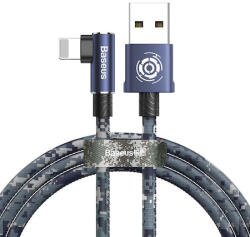 Baseus Cablu de date si incarcare , Baseus Camouflage , Tip Usb / Lightning 1.5A , 2M , albastru