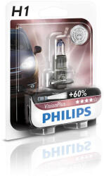 Philips Bec auto halogen pentru far Philips VisionPlus +60% H1 55W 12V 12258VPB1 (AC4797)