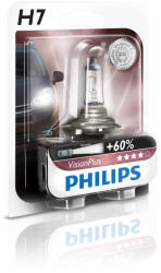 Philips Bec auto halogen pentru far Philips VisionPlus +60% H7 55W 12V 12972VPB1 (AC4952)