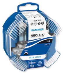NEOLUX Set 2 becuri auto halogen pentru far Neolux Blue Light H4 60/55W 12V N472B (AC4859)