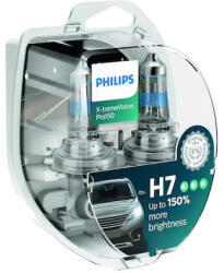 Philips Set 2 becuri auto halogen pentru far Philips X-tremeVision Pro 150 H7 55W 12V 12972XVPS2 (AC4958)