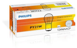Philips Set 10 becuri auto halogen Philips Vision PY21W 21W 12V 12496NACP (AC5245)