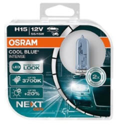 OSRAM Set doua becuri auto halogen Osram Cool Blue Intense Next Generation H15 55/15W 64176CBN-HCB (AC50531)
