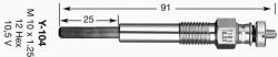 NGK Bujie incandescenta NGK 6425 (6425) - autoeco