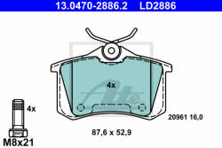 ATE Set placute frana, frana disc ATE 13.0470-2886.2 (13047028862)