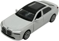  Macheta BMW Seria 7 alb 1: 34 replica metal usi deschise cu resort