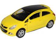  Macheta Opel Corsa opc galben 1: 34 replica metal usi deschise cu resort