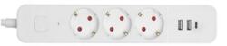 Entac 3 Plug + 3 USB 1,5 m (ESES1.5G3-1.5-SW-2UA1UC)