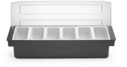 BarUp Alapanyag tároló doboz - 6 rekesz, BarUp, 480x150x(H)100mm