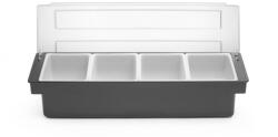 BarUp Alapanyag tároló doboz - 4 rekesz, BarUp, 480x150x(H)100mm