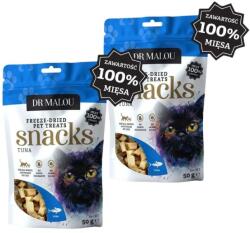 DR MALOU gustări pentru pisici, carne de ton 100% liofilizată 2x50g