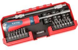 Extol Premium racsnis csavarhúzó klt. , 43 db, 1/4" BIT-ekkel (8819157) (8819157)