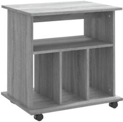vidaXL szürke sonoma színű szerelt fa kerekes szekrény 60 x 45 x 60 cm 826355 (826355VidaXL)