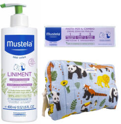 Mustela Промо комплект Mustela - Бебешко мляко, крем против подсичане + несесер - ozone