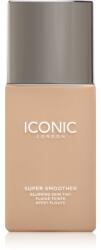 ICONIC London Super Smoother tartós matt alapozó árnyalat Golden Tan 30 ml