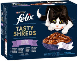 FELIX Shreds Vegyes Válogatás Nedves Macskaeledel Szószban - 12x80 g