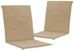 vidaXL 2 db bézs oxford szövet háttámlás székpárna 100x50x3 cm 47564 (47564)