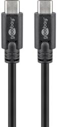 Goobay Kábel, Goobay, USB-C, 0, 5 m, fekete (67975)