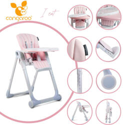 Cangaroo I Eat etetőszék 6-36 hóig 15 kg pink
