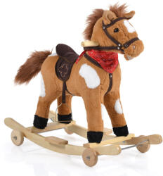 MONI TOYS Hintaló kerekekkel 70cm Thunder világosbarna