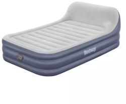 Bestway Saltea gonflabila dubla Bestway TriTech SleekFlo, cu tablie si pompa electrica integrata, 226 x 152 x 84 cm Cort