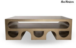 Ma Maison Vector 130 Dohányzóasztal Fém Brushed Arany Geometrikus Design (MM001501100387)
