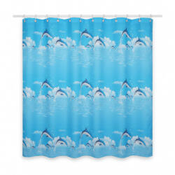 RPX-DUS Perdea Dus 90g / 180x200cm - Model-delfin (46759r) Perdea de dus