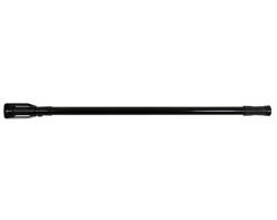 RPX-DUS Bara Perdea Dus Metalica - 70-120cm / Negru (46785r) Perdea de dus