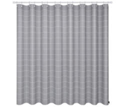 RPX-DUS Perdea Dus 70g / 180x200cm - Model-carouri-gri (46766r) Perdea de dus
