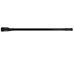 RPX-DUS Bara Perdea Dus Metalica - 110-200cm / Negru (46786r) Perdea de dus