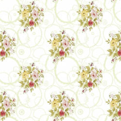 RPX-MAS Fata Masa Pvc - 160g/m2 / 1.37x20m / Mix-flori-crem (46845r) Fata de masa